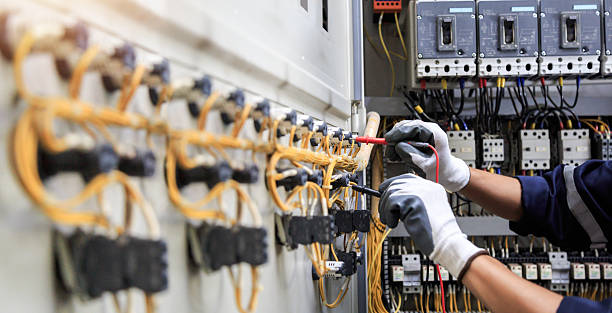 Professional Electrician technician working in Yardley, PA